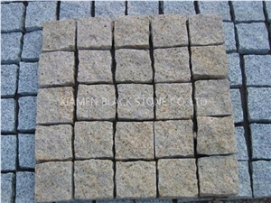 Cobble Stone,Granite Cube Stone,G682 Granite Cobble Stone,China Yellow Granite