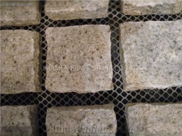 Cobble Stone,Granite Cube Stone,G682 Granite Cobble Stone,China Yellow Granite
