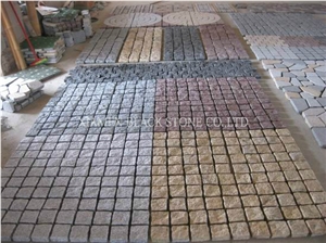 G682 Granite Cube Stone,Cobble Stone,Courty Road Pavers,Paving Sets,Floor Covering