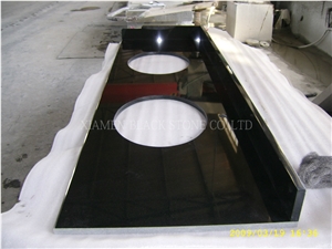 Shanxi Black Granite Countertop,Absolute Black Counter Top,Kitchen Countertops,Custom Countertops