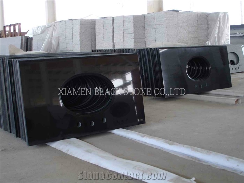 Shanxi Black Granite Countertop,Absolute Black Counter Top,Kitchen Countertops,Custom Countertops