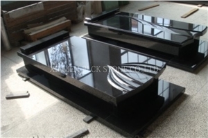 Shanxi Black Headstones,Tombstones,Monuments,Gravestones,Russian Style,Shanxi Black Granite Gravestones