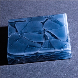 China New Tech Blue Jade Glass Crystallized Onyx Stone Tiles & Slabs