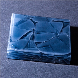 China Supply Blue Jade Glass Crystallized Onyx Stone Tiles & Slabs