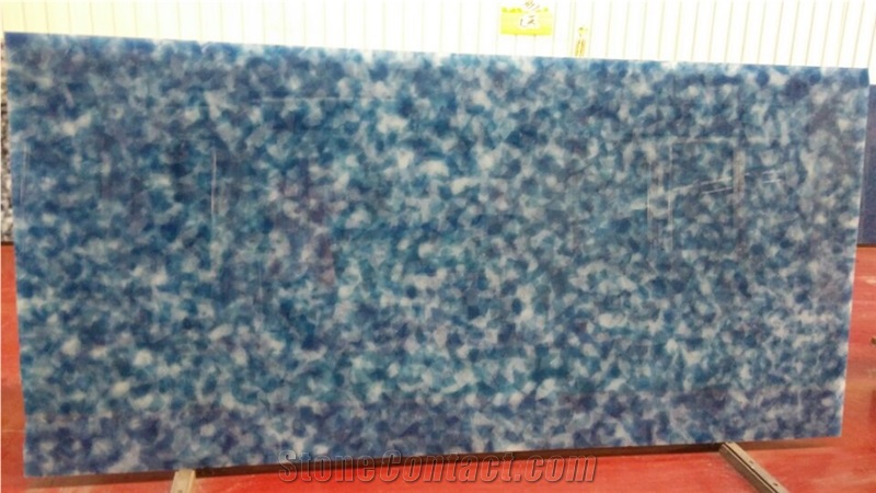 China Supply Blue Jade Glass Crystallized Onyx Stone Tiles & Slabs