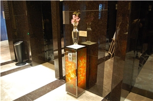China Supply Blue Jade Glass Crystallized Onyx Stone Tiles & Slabs