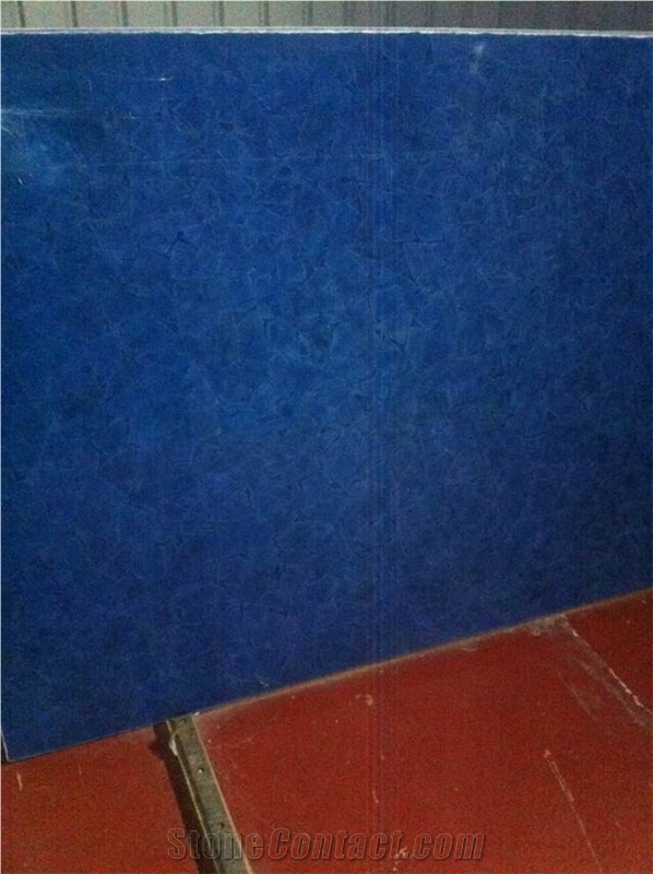 China Supply Blue Jade Glass Crystallized Onyx Stone Tiles & Slabs
