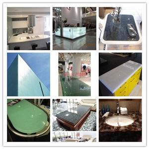 New Tech Envirmental China Supply White Jade Glass Crystallized Onyx Stone Tiles & Slabs
