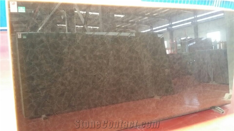 Translucent Beautiful and Durable Artificial Quartz Tabletops,Manmade Stone Tabletops with Eased Edge Profile Resistant to Stains,Heat and Scratches