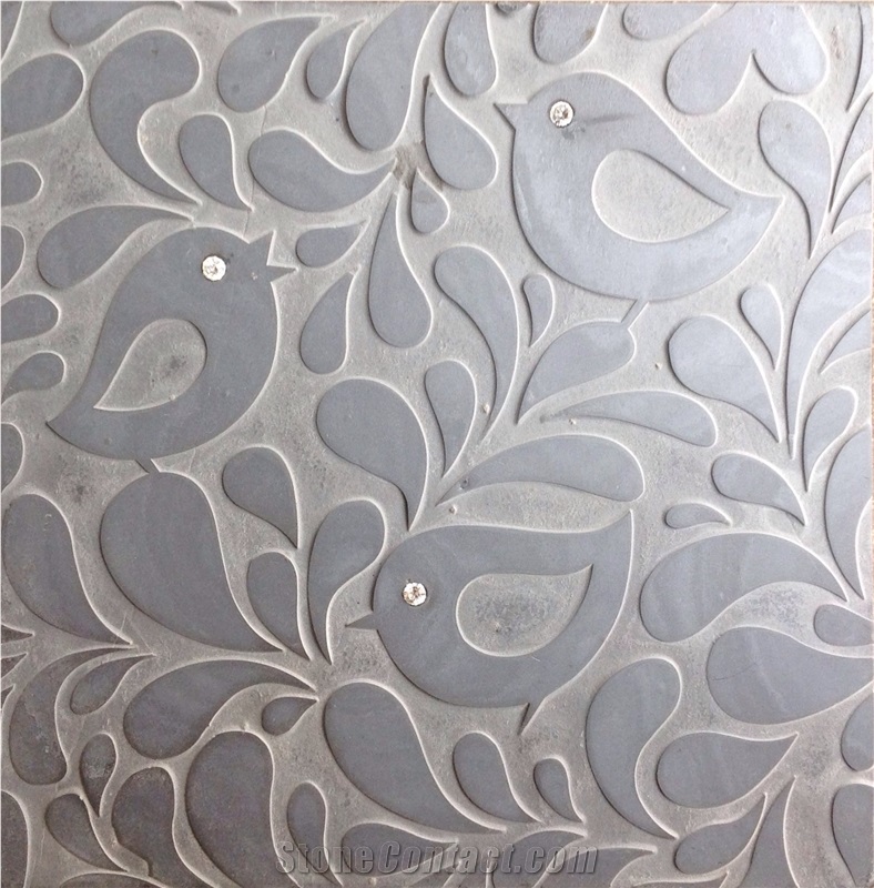Slate Decors, Indian Autumn Slate Relief & Etching
