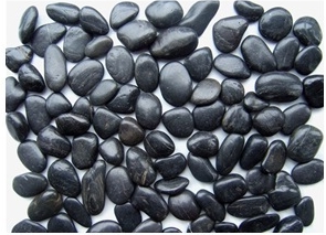 China Black Marble Pebble Stone