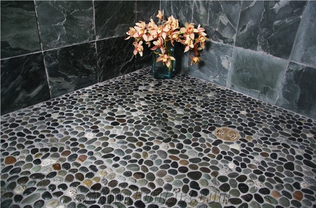 China Multicolor Pebble,River Stone,Striped Pebbles