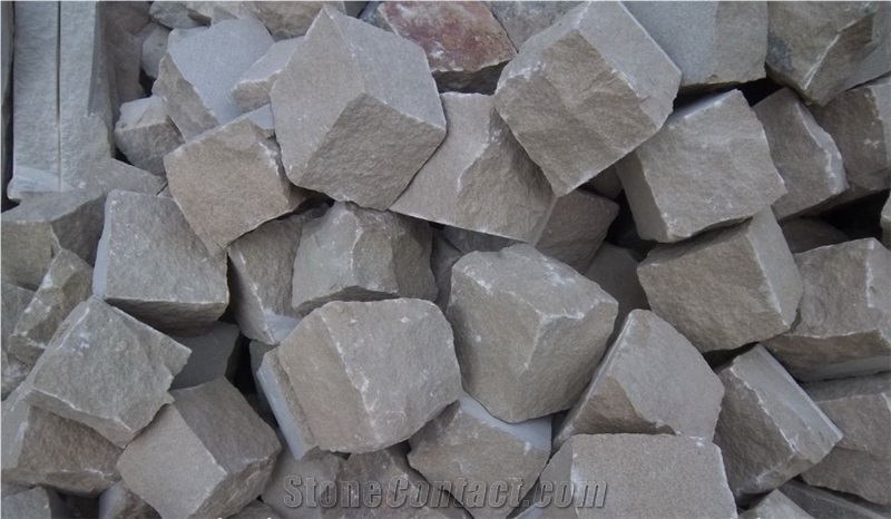 China Multicolor Sandstone Cube Stone ,Chinese Natural Sandstone
