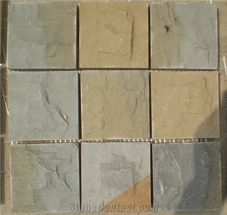 China Multicolor Sandstone Cube Stoned,Paving Sets
