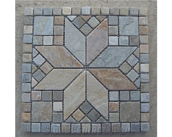 China Multicolor Slate Flagstone Flooring