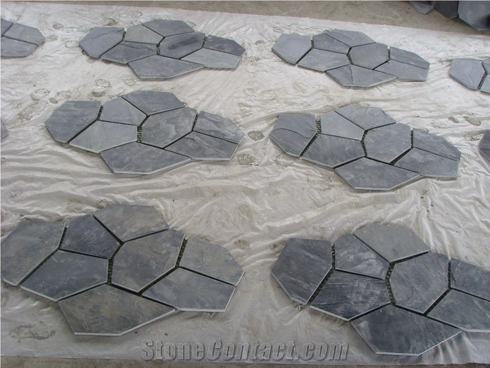 China Multicolor Slate Flagstone Walkway
