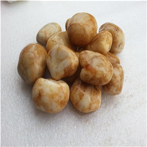 China Natural Pebble ,Yellow Pebble Stone,River Stone