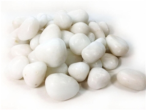 China Natural White Marble Pebble ,Pebble Walkway