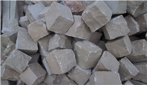China Purple Hard Sandstone Cube Stone & Cobble Stone