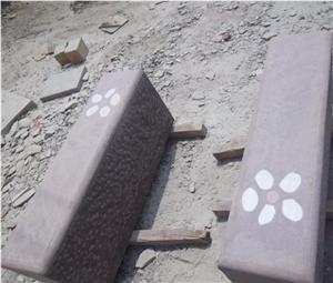 China Purple Sandstone,Chinese Stone,Cheap Sandstone Cube Stone
