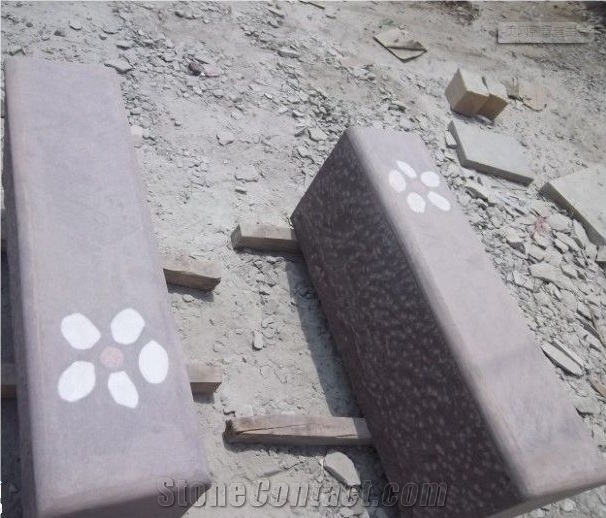 China Purple Sandstone Cube Stone & Pavers Pattern, Lilac Sandstone Cube Stone