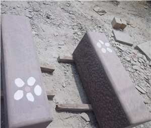 China Purple Sandstone Cube Stone & Pavers,Sandstone Cladding