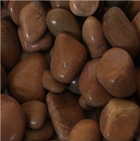 China Red Natural Marble Pebbles ,River Pebbles
