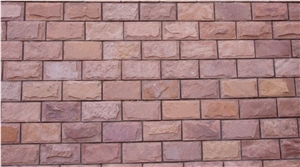 China Red Sandstone Mushroom Stone, Floor Tile