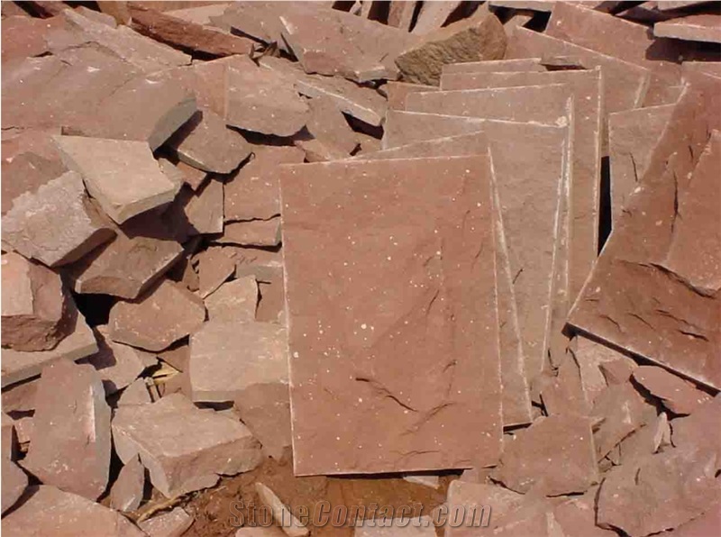 China Red Sandstone Mushroom Stone for Walling