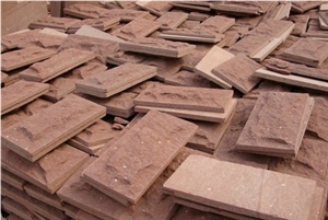 China Red Sandstone Mushroom Stone China Red Sandstone Mushroom Stone