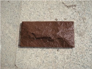 China Red Sandstone Mushroomed Stone for Pavements