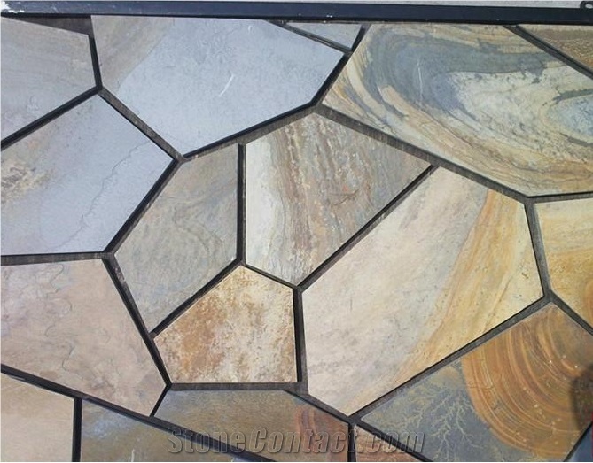 China Slate Slabs & Tiles, Slate Floor Tiles
