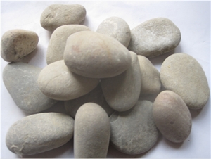 China White Marble Natural Stone Pebble Stone Pattern Driveways