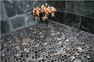 China White Marble Natural Stone Pebble Stone Pattern