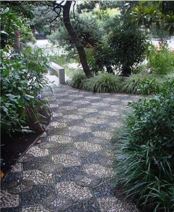 China White Marble Natural Stone Pebble Stone Pattern