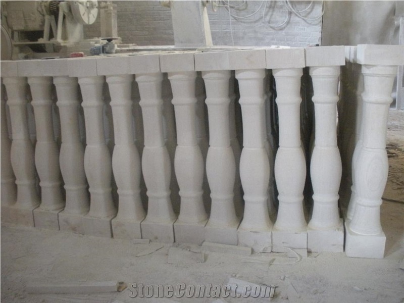 China White Sandstone Fountain