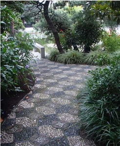 China Yellow Marble Natural Stone Pebble Stone Pattern, Yellow Marble Pebble & Gravel