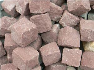China Yellow Sandstone Cube Stone, Blind Paving Stone