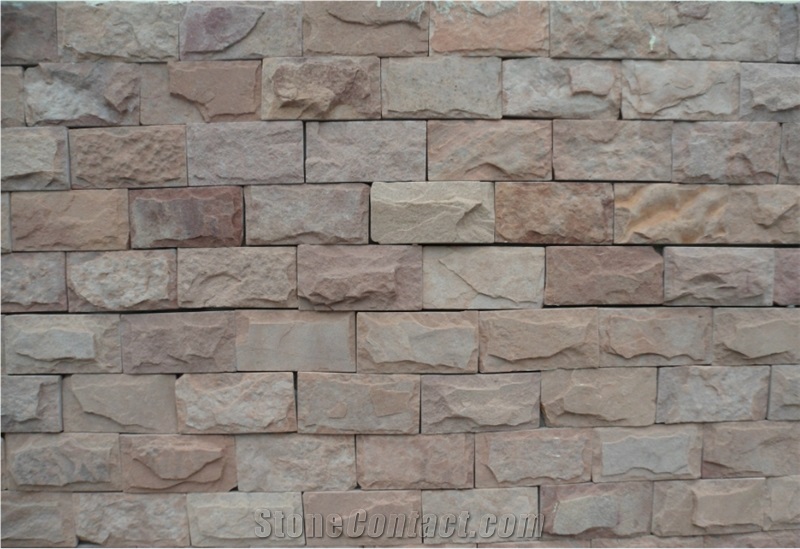 China Yellow Sandstone Mushroom Stone for Walling