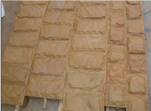 China Yellow Sandstone Mushroom Stone China Yellow Sandstone Mushroom Stone