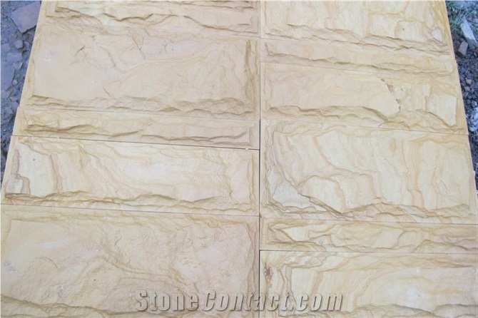 China Yellow Sandstone Mushroom Stone, Red Sandstone Mushroom Stone