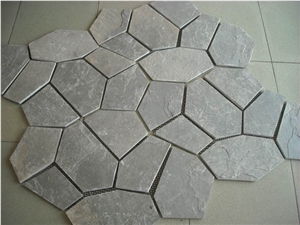 China Yellow Slate Flagstone Walkway Pavers