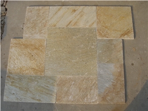China Yellow Slate Opus Romano Tiles