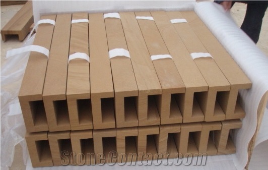 Chinese Natural Sandstone Table,Yellow Sandstone Sandstone