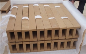 Chinese Natural Sandstone Table,Yellow Sandstone Sandstone