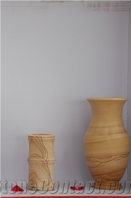 Chinese Natural Sandstone Table,Yellow Sandstone Sandstone