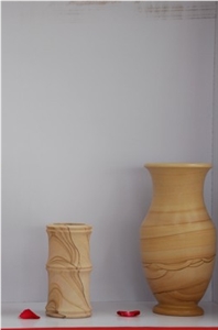 Chinese Natural Sandstone Table,Yellow Sandstone Sandstone