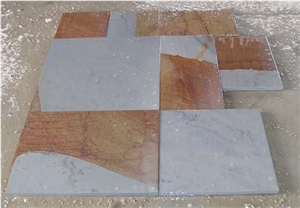 Double Color Sandstone Pavers,China Yellow Sandstone Floor Covering