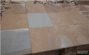 Double Color Sandstone Pavers,China Yellow Sandstone Floor Covering