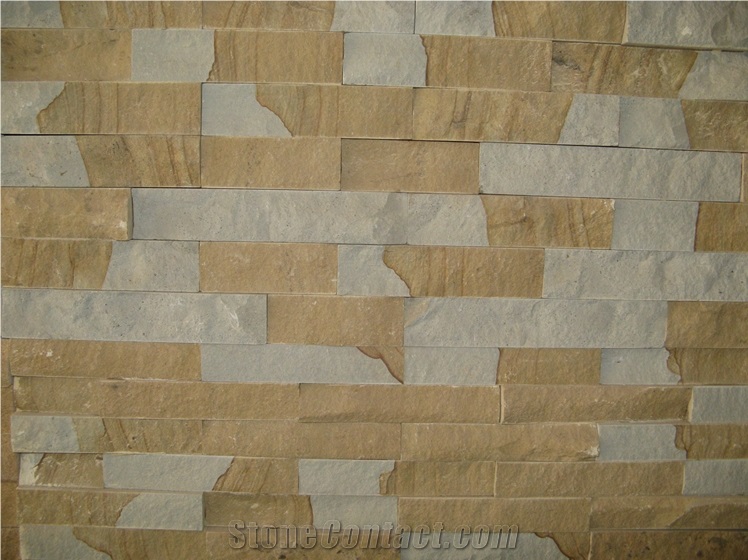 Double Color Sandstone Pavers,China Yellow Sandstone Floor Covering